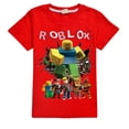 thumbnail image 5 of Roblox-Camiseta de juego para niños, Top de manga corta con dibujos animados, ropa informal con estampado 3D, Camiseta deportiva de Anime, regalos de cumpleaños, 5 of 5