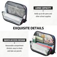thumbnail image 5 of Standing Pencil Case with Base Large Capacity Stationery Pouch Pen Bag with Zipper for Women Men Neon Butterfly, 5 of 7