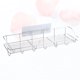 thumbnail image 4 of Estante de almacenamiento de acero inoxidable sin perforaciones para cocina, estante de pared, organizador con 6 ganchos (estante de almacenamiento + adhesivo)., 4 of 6