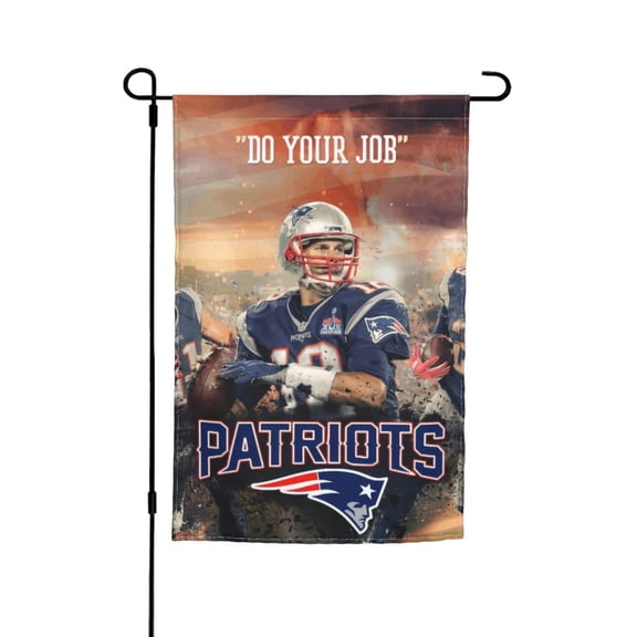 New England Football Team Garden flag 12x18in, Outdoor Decor Flag - Fade-Resistant for Patio, Lawn & Garden Gf-213