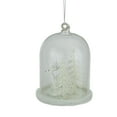thumbnail image 3 of Northlight Winter Reindeer Under Glass Cloche Christmas Ornament - 4.25" - White, 3 of 4