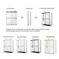 thumbnail image 3 of Vinnova Design Spezia 64" W x 76" H Double Sliding Frameless Shower Door in Polished Chrome, 3 of 13