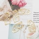 thumbnail image 3 of 5x/Set Wings Feather Frame UV Resin Blank Pendant Open Bezel Setting for DIY Arts Crafts Jewelry Making Pressed Flower, 3 of 4