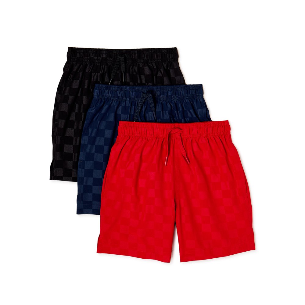 Athletic Works Athletic Works Boys Soccer Shorts, 3Pack, Sizes 418 & Husky