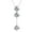 White Gold, variant on Cate & Chloe Sloane 18k White Gold Plated Drop Pendant Y Necklace with Swarovski Crystals for Women