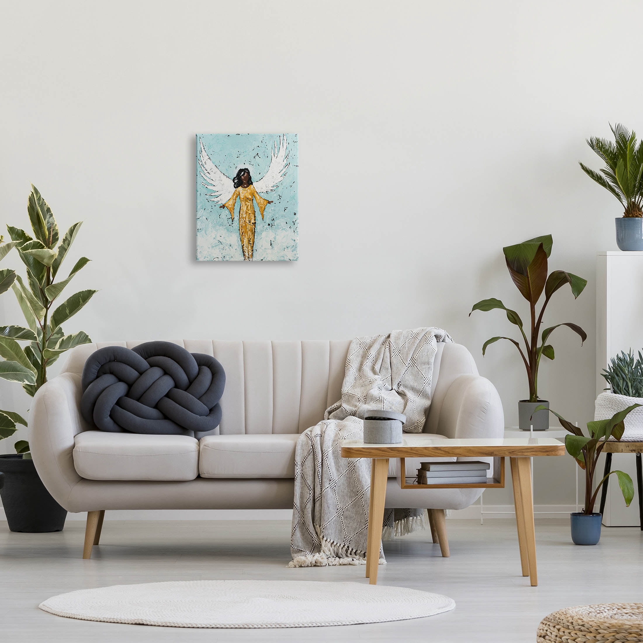 Stupell Industries Angel Wings Woman Portrait Painting Gallery Wrapped Canvas Print Wall Art, Design by Jade Reynolds