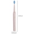 thumbnail image 4 of Fiudx Cepillo de Dientes Portátil, Carga Usb, Resistencia Al Agua Ipx7, 4 Cabezales de Repuesto, 3 Modos de Limpieza, Ideal para Viajes y Uso Doméstico, Cerdas Suaves, Batería de Larga Duración, Rosa, 4 of 7