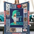 thumbnail image 3 of Nurse Gifts Nurse Blanket Nurse Decor Throw Blanket Gifts for Women Nurses Super Warm Soft Plush Lightweight Flannel Blanket Winter Couch Bedding Blanket for Kids Adults Women 40"x50", 3 of 6