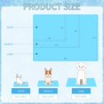 thumbnail image 4 of Pet Cooling Mat Cat Dog Cushion Pad Summer Cool Down Comfortable Soft for Pets and Adults (M, Blue), 4 of 5