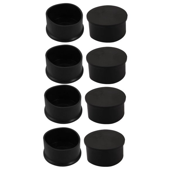 60mm Inner Diameter Chair Leg Floor Protectors Table Feet Tips Covers Caps 8pcs