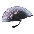 thumbnail image 3 of Spptty Folding Hand Fan Wedding Party Gift Dance Props Home Office Decoration, Hand Fan, Folding Hand Fan, 3 of 8