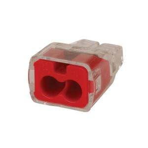 Conector Ideal 32 In-Sure de 2 puertos, rojo, paquete de 10