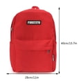 thumbnail image 3 of Sac à Dos Simple Mode Femmes Sac à Dos d'École pour Ordinateur Portable Sac d'Étudiant Décontracté (Rouge), 3 of 6