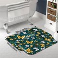 thumbnail image 3 of Golden Butterflies 16x24 Flannel Bath Mat for Bathroom, Anti-Slip Backing Soft Bathroom Rug, Washable Water Absorbent Mat, 3 of 9