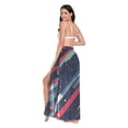 thumbnail image 3 of FORMRS Womens Beach Sarong Semi-Sheer Bikini Wrap Skirt Swimsuit Cover-ups, Stars Abstract Lines, 3 of 7