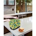 thumbnail image 3 of Yellow Lemon Toaster Cover 2 Slice, Small Kitchen Appliance Covers, Farmhouse Boho Tropical Summer Leaves Toaster Oven Cover with Loop, Bread Machine Cover Polyester Dust Cover Protection, 3 of 4