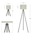 Better Homes & Gardens Modern Tripod Table & Floor Lamp Set, Black