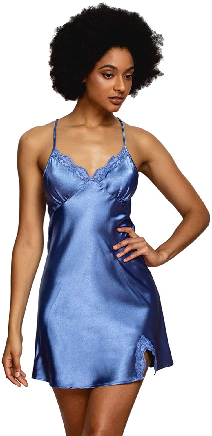 gerie Satin Lace Chemise Nightgown 