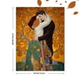 thumbnail image 3 of Klimt Kiss Mosaic Canvas Print Wall Art Home Decor for Living Room Bedroom Hotel Office Restaurant, 3 of 8