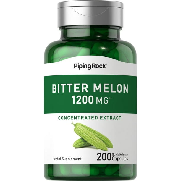 Bitter Melon Extract 1200mg 200 Capsules Momordica Charantia by