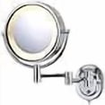 thumbnail image 3 of See All HLCSA895D Halo Lighted 8-Inch Diameter Wall Mounted Make Up Mirror 5X Direct Wire, Chrome, 3 of 3