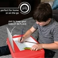 thumbnail image 5 of Folding Lap Desk, Laptop Desk, Breakfast Table, Bed Table, Serving Tray - The lapdesk Contains Extra Storage Space and dividers & Folds Very Easy, Great for Kids, Adults, Boys, Girls, (Red), 5 of 7