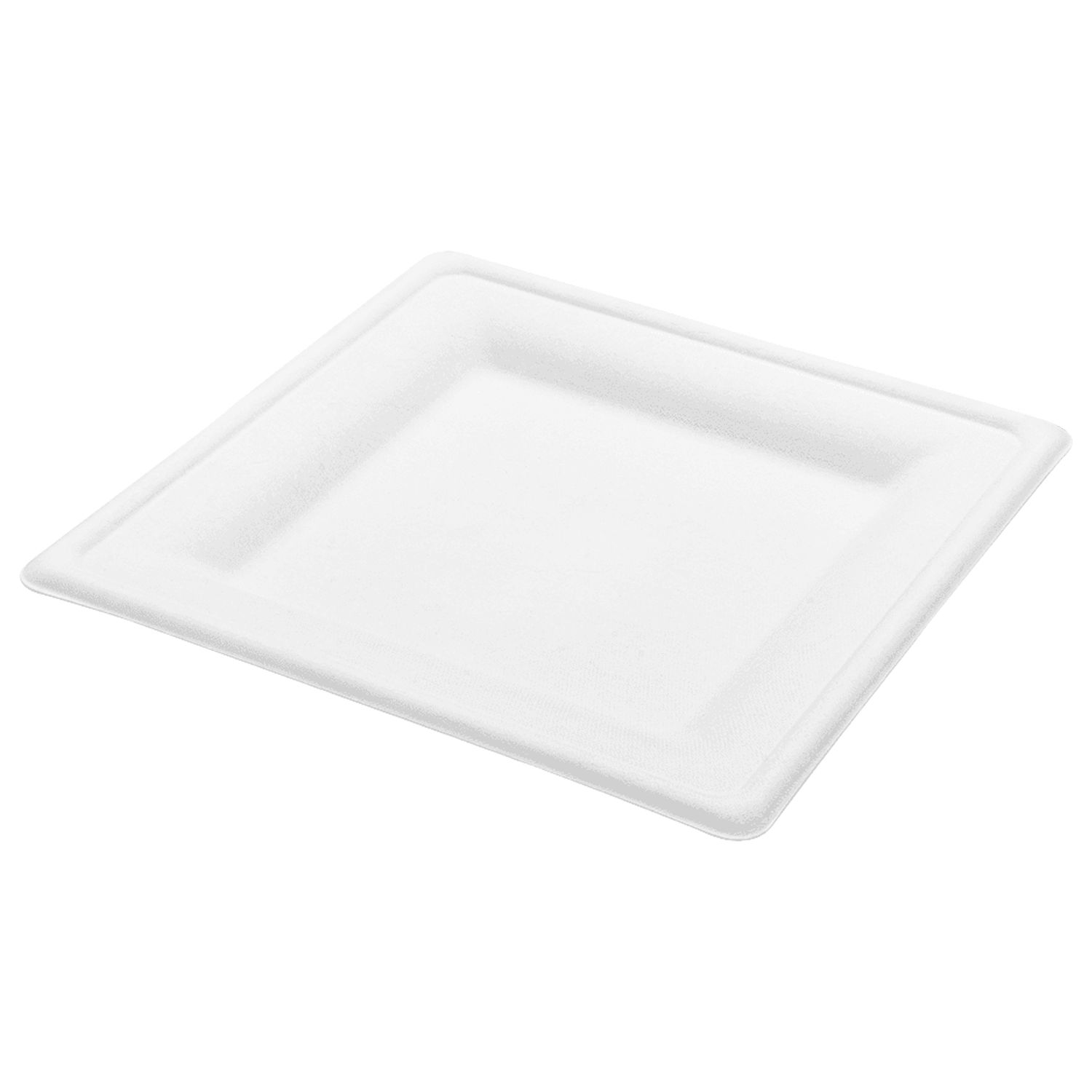 Karat Earth 8”x 8” Paper Square Plate, Molded Fiber, White - 500 pcs