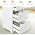 thumbnail image 6 of XPOPR Bathroom Floor Cabinet with 4 Drawers, 12 x 12 x 32 Inch, Freestanding Storage for Bath Living Room, Wooden Bathroom Cabinet for Home Office (White), 6 of 9