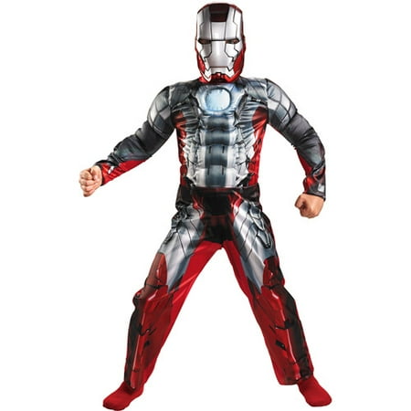 Ironman Muscle Suitcase Suit Child Halloween Costume
