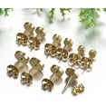 thumbnail image 3 of 14k Yellow Gold Ball Stud Earring with Gold Butterfly Pushbacks, 3 of 6