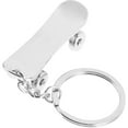 thumbnail image 3 of Masteelf  Sports Match Souvenirs Keychain Vintage Skateboard Rings Shape Keychains Silver, 3 of 8