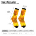 thumbnail image 2 of Bingfone Compression Socks for Women and Men Long Socks for Running Athletic Cycling Nurse- 3D Sunflowers, 2 of 6