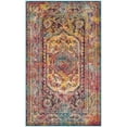 thumbnail image 2 of SAFAVIEH Crystal Jampa Oriental Area Rug, Teal/Rose, 4' x 6', 2 of 8