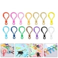 thumbnail image 3 of HLONK 100pcs Plastic Diy Key Chain Clips Keychain Clasps Crafts Delicate Plastic Key Chain Hooks, 3 of 7