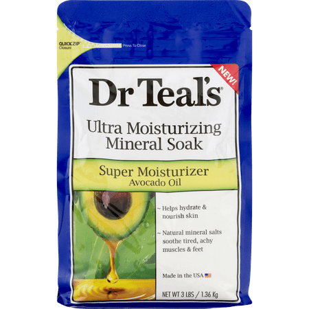 UPC 811068014263 product image for Dr Teal's Ultra Moisturizing Mineral Soak, Super Moisturizer Avocado Oil, 3 lb | upcitemdb.com