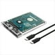 thumbnail image 1 of Carcasa para Disco Duro SSD de 2,5 Pulgadas SATA A USB 3.1 Tipo C de 4 TB, Carcasa Transparente para Disco Duro Externo, Apto para UASP SATA III para Ordenador Portátil, 1 of 5