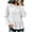 White, variant on Lmnyox Women's Sweatshirts Crew Neck Solid Color Peplum Long Sleeve Pullover Fall Fashion Sweatshirts