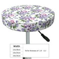 thumbnail image 4 of Lsque Violets Flowers Round Bar chair cushion covers Velvet Fabric Premium Comfort Protects from Scratches and Stains for 14-17 Inch Chair- 14 inch, 4 of 7