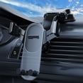 thumbnail image 1 of Soporte para teléfono móvil de coche, transparente, con navegación para coche, tipo cascada, con ventosa y torreta fija., 1 of 7