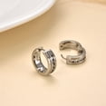thumbnail image 3 of G23 Titanium Hoop Hinged Earrings for Sensitive Ears, Hypoallergenic Huggies Earrings for Men and Women, 3 of 5
