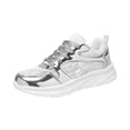 thumbnail image 2 of HTHLVMD Orthopedic Shoes for Women, Sneakers for Women, Women's Lace Up Fashion Casual Sneakers Low Top Walking Shoes Platform Comfort Non Slip Tennis Shoes, Silver 7.5, 2 of 6