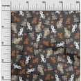 thumbnail image 1 of oneOone Viscose Jersey Gray Fabric Cat Dress Material Fabric Print Fabric By The Yard 60 Inch Wide-R6L, 1 of 5