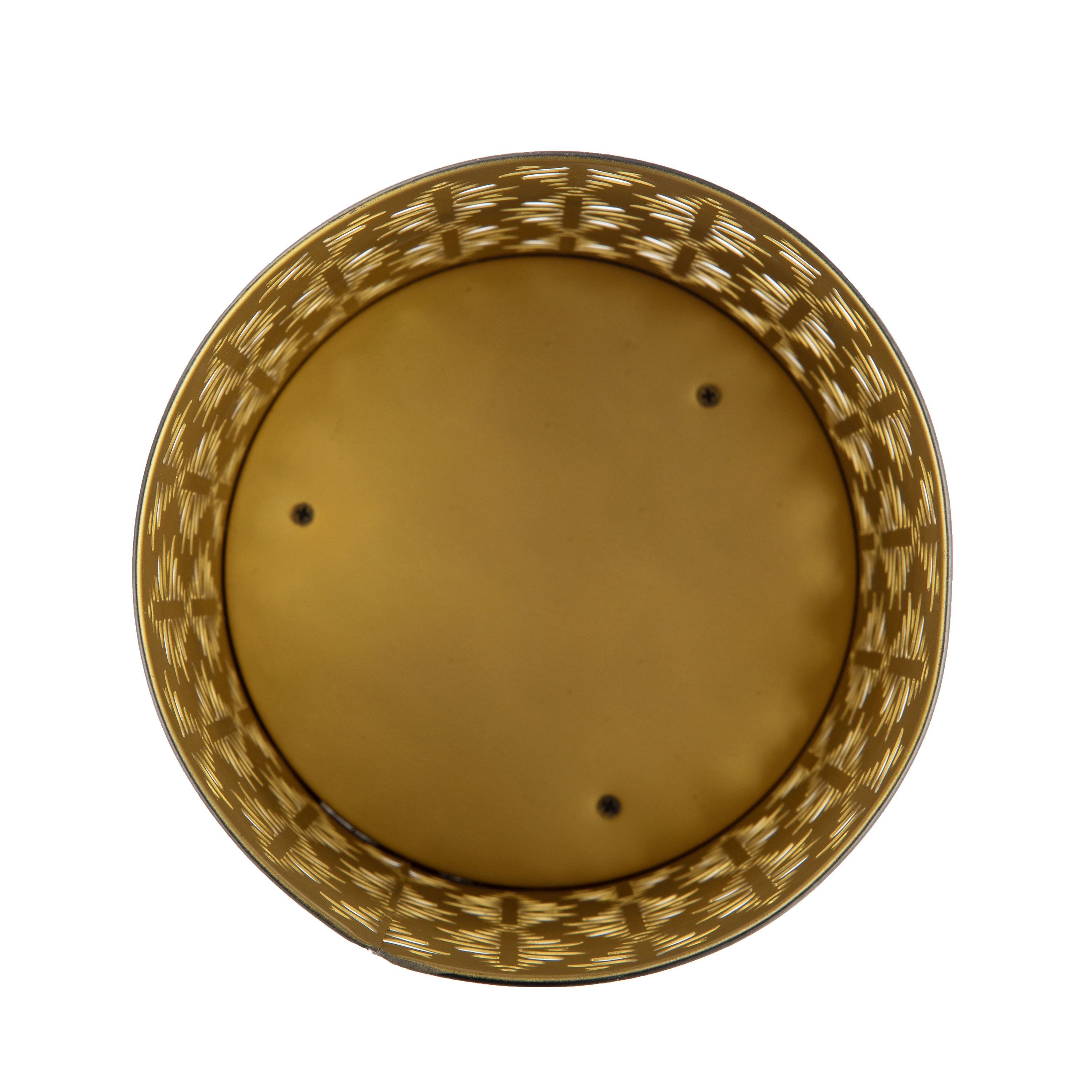 Better Homes & Gardens Brushed Metal & Brown Wood Medium Hurricane Candle Holder