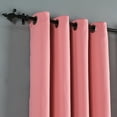 thumbnail image 3 of Home Soft Things Solid Blackout Curtains/Drapes Thermal Insulated Grommet Darkening Curtains, 2 Curtains and 2 Tiebacks Set - Stawberry Ice - 54 x 84 inches, 3 of 7