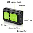 thumbnail image 4 of Para GreenWorks para Adaptador de Batería de Litio Ryobi 40V con Puerto USB Tipo C con Luz LED, 4 of 11