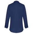 thumbnail image 4 of VANLOFE Long Sleeve Shirts Fashion Man Button V-Neck Long Sleeve T-Shirt Autumn Solid Loose Blouse Tops Navy Long Sleeve V-Neck Blouses & Shirts, 4 of 6