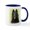 White/Navy Inside, variant on CafePress - Belgian Shepherd (Groenendael) Mug - 11 oz Ceramic Mug - Novelty Coffee Tea Cup