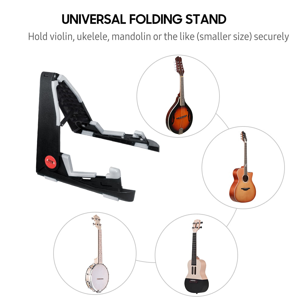 Ukulele Violin Mandolin Uke Viola New Aroma AUS02 Tiny Floor Stand Foldable 