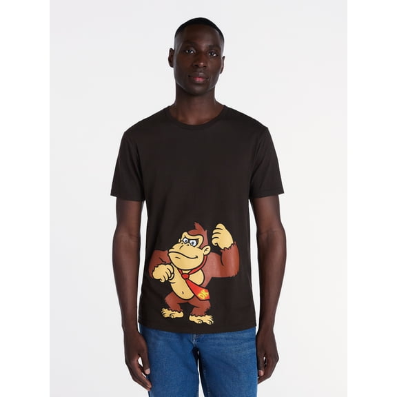 Donkey Kong Men’s Graphic Tee, Sizes S-3XL