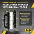 thumbnail image 4 of 8.5" Legacy Sliding Patio Glass Door Offset Handle Set - Sash Controls 2265 WITH Mortise Lock 45° for Replacement Fits 3-15/16” Screw Hole Spacing and 1-1/4" to 2-1/4" Door Thickness, 4 of 6